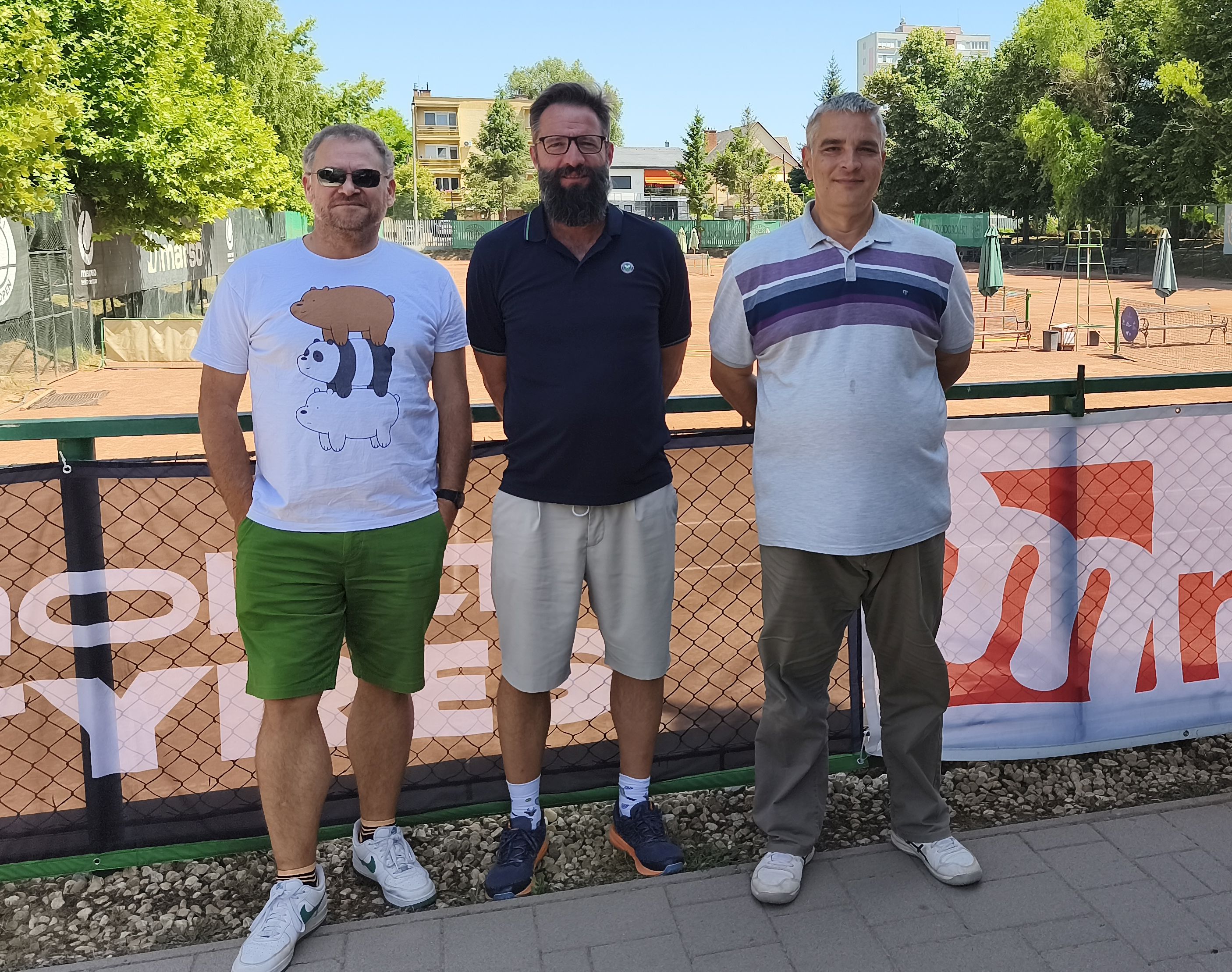 A bírói team: Peterdi Tamás, Izmendi Károly versenybíró és Davor Demeter